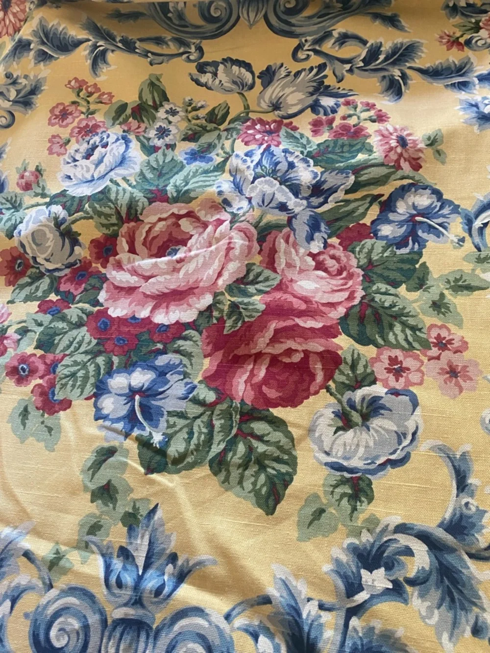 Vintage Floral Upholstery Fabric Jaclyn Nash Barrow Industries Rosecliff 4+ yds - Picture 2 of 7